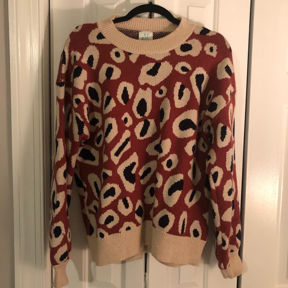 [NWOT] The Mint Julep Cheetah Sweater